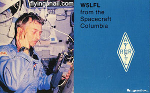 QSL card from Spacecraft Columbia - STS-9/Spacelab-1