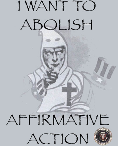 Bush  abolished affirmative action