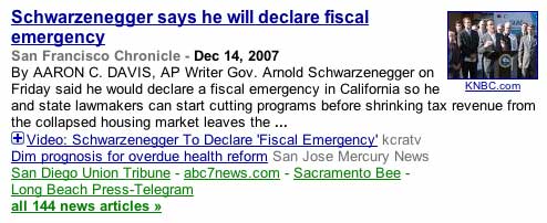 Schwarzenegger says he will declare fiscal emergency