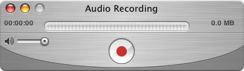 QuickTime player ready to record