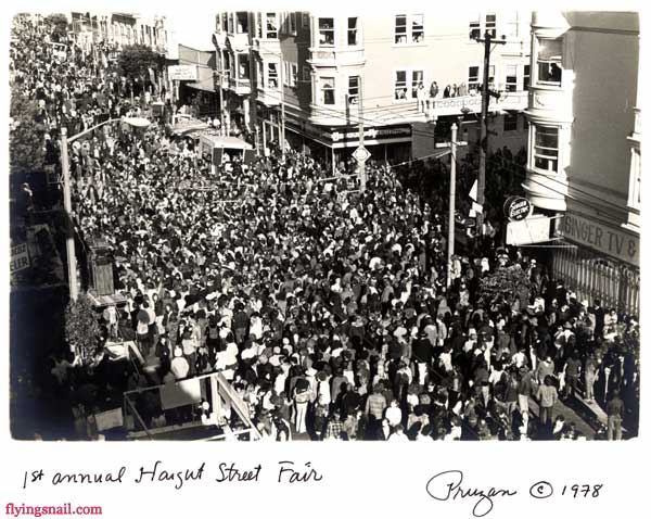1st Annual Haight Street Fair - Photograph and in memory of Robert Pruzan
