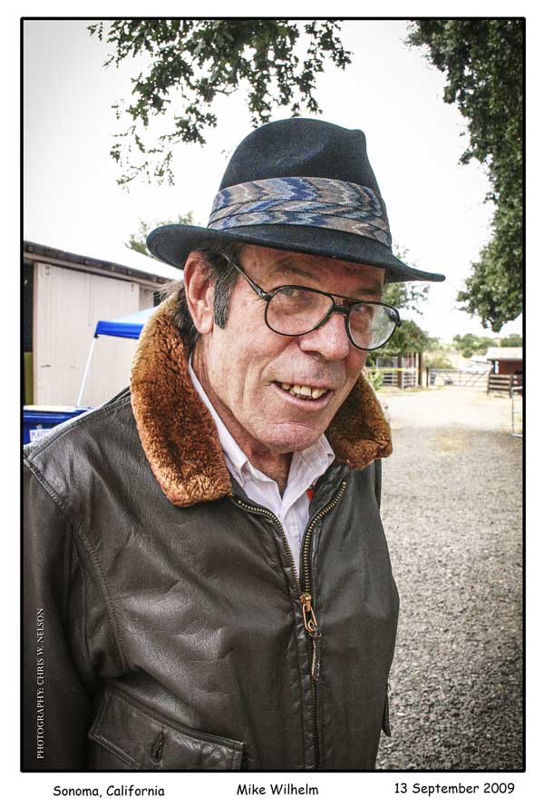 Mike Wilhelm, Sonoma, California, 13 September 2009, Photo: Chris W. Nelson