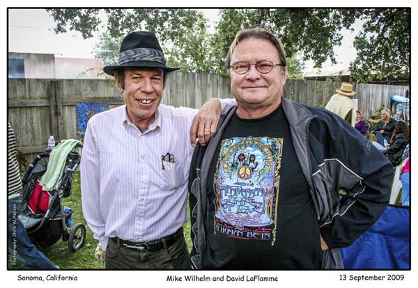 Mike Wilhelm and David LaFlamme, Sonoma, California, 13 September 2009, Photo: Chris W. Nelson