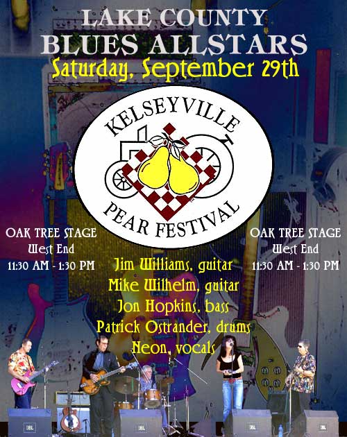 Lake County Blues Allstars will play at the Kelseyville Pear Festival