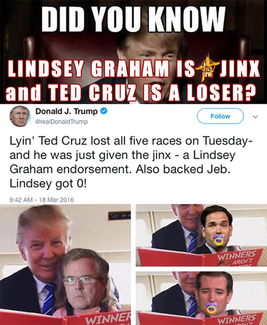 Lindsey 'The Jinx' & Ted 'The Loser'