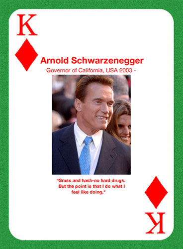 Arnold smokes pot and hash, so why not leaglize it and tax it to help with the George Bush induced, failing, economy?