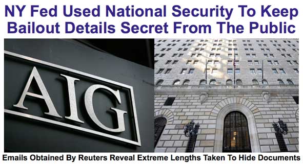 NY Fed Used National Security To Keep Bailout Details Secret From The Public