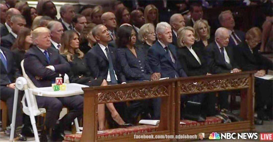 Bush funeral attendees