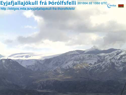 Eyjafjallajökull frá Þórólfsfelli