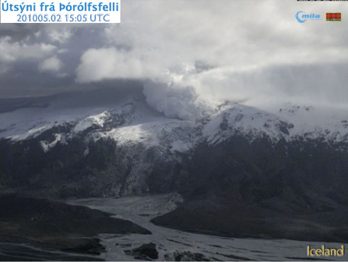 Eyjafjallajökull - Iceland Volcano 201005.02 - 15:05 UTC - 0805 AM PDT