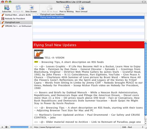 NetNewsWire Lite 2.1.1 RSS Reader