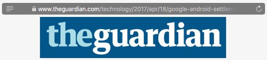 I went to theGuardian for my daily cup of news.