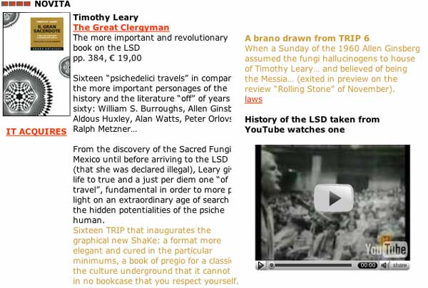 Timothy Leary - Il Gran Sacerdote