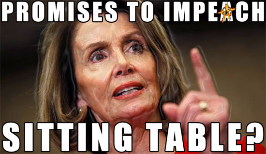 Promises to impeach sitting table?