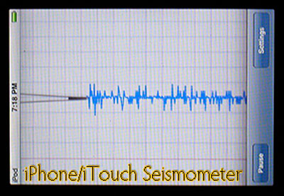 iPhone & iTouch Pod Seismometer Application