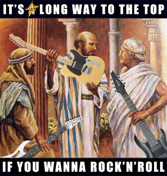 It's a long way to the top if you wanna rock'n'roll