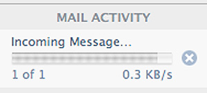 Mail Activity 0.3 KB/s