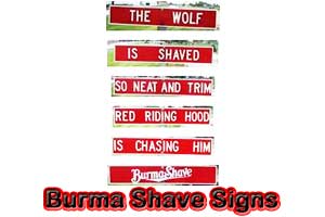 Burma Shave Signs