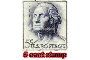 5 cent stamps