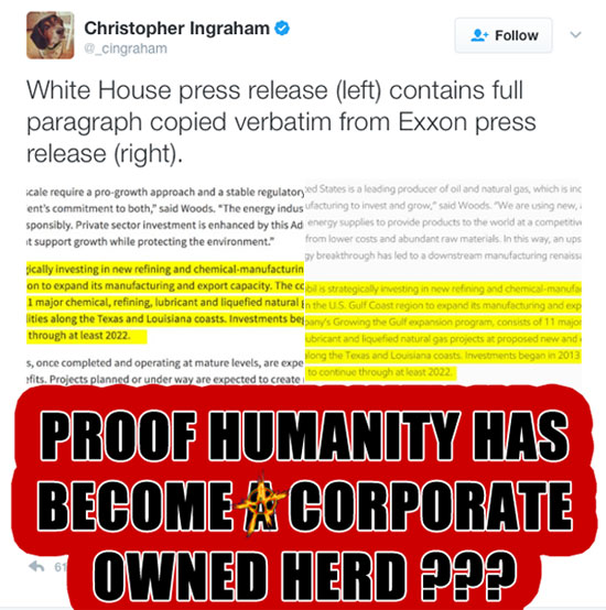 Proof Humanity Has Become A Corporate Owned Herd ???