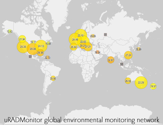 uRADMonitor is a global environmental monitoring network