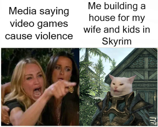 Media saying video game makes people violent