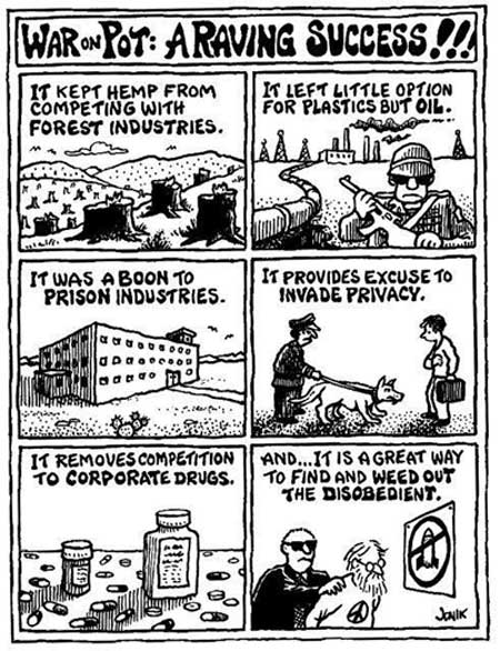 War On Pot - A John Jonik cartoon